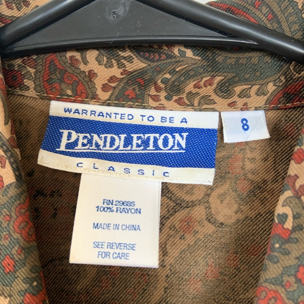 Vintage Pendleton 1990’s Paisley Skirt Set M 8 10 - Picture 2 of 7